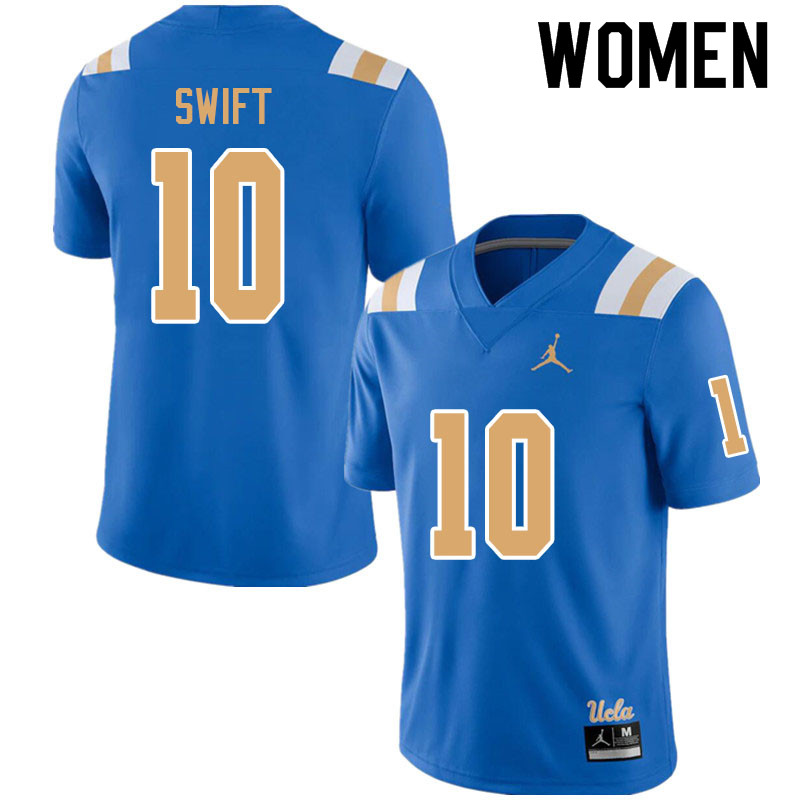 Jordan Brand Women #10 Joshua Swift UCLA Bruins College Football Jerseys Sale-Blue - Click Image to Close